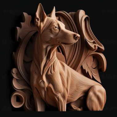 3D model Dina dog famous animal (STL)